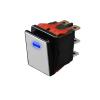 AHGDDA 2822-3 Gear with Red/Green/Blue Light Waterproof KCD6 Rocker Aluminum Brushed Panel High-Gloss Edge Metal Boat Switch (Color : B(Silver P) 2-Speed, Size : 3-8V) view 1