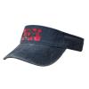 SSIMOO Red Red Flower Print Denim Sun Visor Cap Versatile Unisex Design,for Outdoor Activities and Daily Wear, One Size-Large view 2