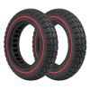 10x2 Solid Tire, 10 Inch Replacement Tire for Segway Ninebot F30 F40 Electric Scooter, 10 x 2.125 Honeycomb Wheel for Xiaomi M365 1S Pro Pro 2, Off-Road Tyre for Gotrax GXL V2 Hiboy S2 (Red x 2 PCS) view 1