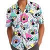 ACEPrints 80s Bowling Hawaiian Shirts for Men Casual Mens Bowling Shirts Mens Hawaiian Shirts Short Sleeve Button Down Shirt view 2