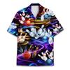 ACEPrints Magic Bowling Hawaiian Shirt for Men Neon Colorful Bowling Shirt Mens Hawaiian Shirts Short Sleeve Button Down Shirt view 1