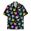 Retro Dinosaur Bowling Hawaiian Shirt for Men Bowling Shirts T Rex Men's Casual Button-Down Shirts Outfit for Men view 4