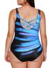 Aleumdr Womens Bathing Suit Tummy Control Womens Slimming Swimsuit Pus Size Athletic Bathing Suits Plus Sizw One-Piece Swimwear Blue 505 20 Plus view 2