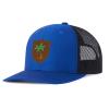 Generic Custom Caps Custom Leather Patch Trucker Men's and Women's Caps - Personalized Text and Photo UV Printed Baseball Caps 79, Royal Blue With Black Mesh view 2