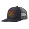 Generic Custom Caps Custom Leather Patch Trucker Men's and Women's Caps - Personalized Text and Photo UV Printed Baseball Caps 60, Black With Dark Grey Mesh view 2