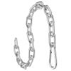Anobeyi 23.6" Gym Fitness Cable Extension Chain, 304 Stainless Steel Cable Machine Extension Accessory, Workout Chain for Home Gym Replacement, Weight Lifting, Triceps Exercise (Silver-1pc (Dia-5mm)) view 1