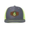 Generic Custom Caps Custom Leather Patch Trucker Men's and Women's Caps - Personalized Text and Photo UV Printed Baseball Caps 26, Dark Gray With Green Mesh view 1