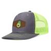 Generic Custom Caps Custom Leather Patch Trucker Men's and Women's Caps - Personalized Text and Photo UV Printed Baseball Caps 26, Dark Gray With Green Mesh view 2