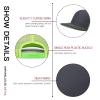 Generic Custom Caps Custom Leather Patch Trucker Men's and Women's Caps - Personalized Text and Photo UV Printed Baseball Caps 26, Dark Gray With Green Mesh view 4