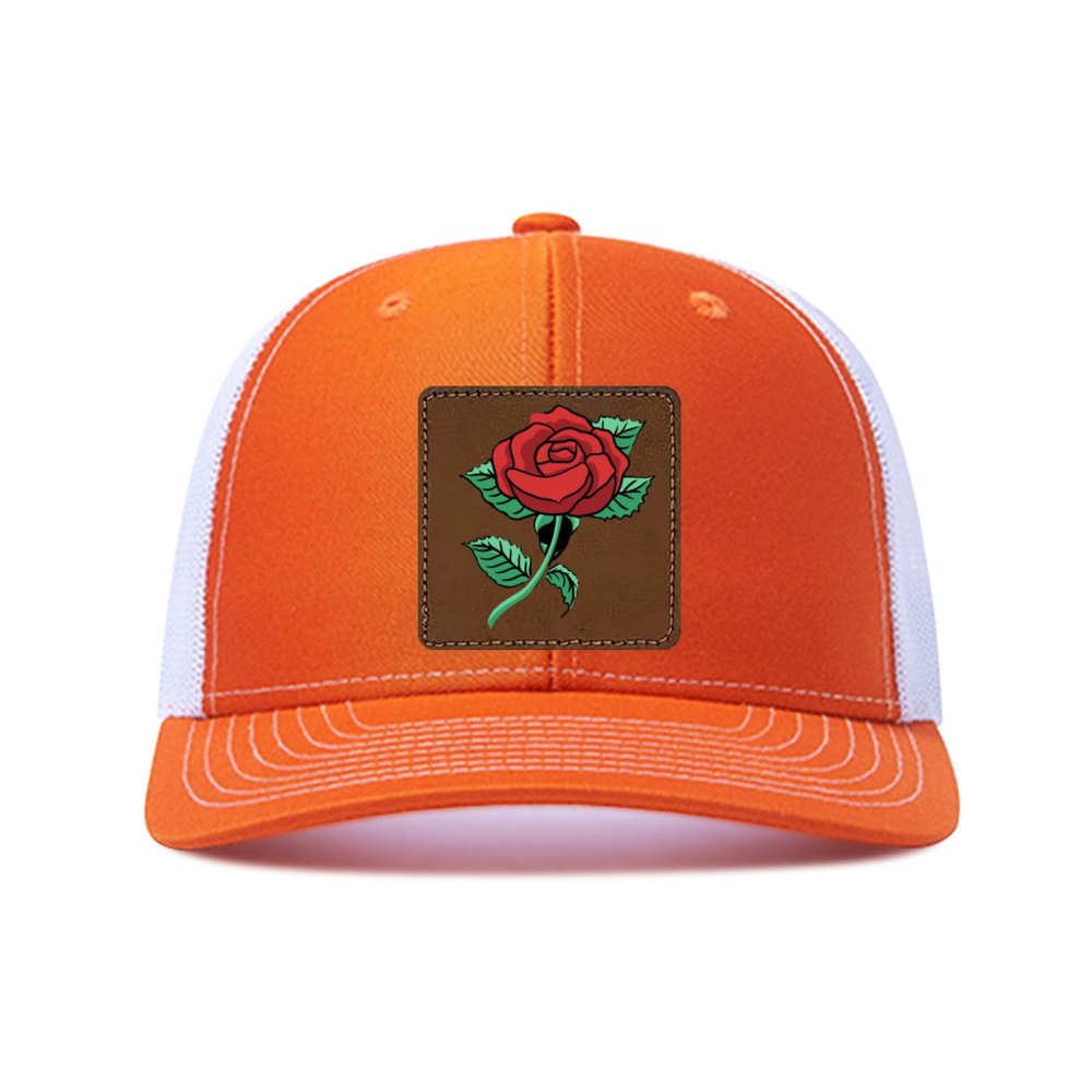 Custom Caps Custom Leather Patch Trucker Men's and Women's Caps - Personalized Text and Photo UV Printed Baseball Caps 53