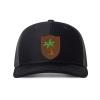 Generic Custom Caps Custom Leather Patch Trucker Men's and Women's Caps - Personalized Text and Photo UV Printed Baseball Caps 84, Black With Dark Grey Mesh view 1