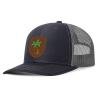 Generic Custom Caps Custom Leather Patch Trucker Men's and Women's Caps - Personalized Text and Photo UV Printed Baseball Caps 84, Black With Dark Grey Mesh view 2