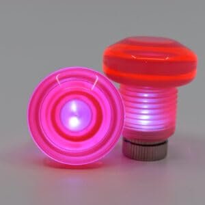 Jammerz Colored Lighted Toe/Jam Plugs (HOT Pink, Standard 5/8)
