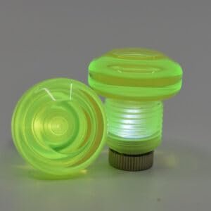 Jammerz Colored Lighted Toe/Jam Plugs (Fluorescent Yellow, Standard 5/8)