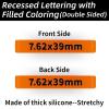 12 Pack Miaozhun 7.62x39mm Magazine Marking Bands 7.62 Magazine Caliber Identification (Orange-Black) view 2