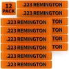 12 Pack Miaozhun .223 Remington Magazine Marking Bands .223 Magazine Ammo Caliber Identification Bands (Orange-Black)