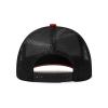 Generic Customized Leather Patch Truck Driver Men's and Women's Hat - Personalized Text and Photo UV Spray Printed Baseball Hat 03, Red With Black Mesh view 3
