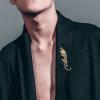 2 Fierce and domineering spotted leopard brooches, rhinestone alloy animal brooches, men's and women's clothing suit dress accessories view 3