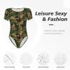 Augenstern Bigf-Oot-Camouflage-Camo Women's Short-Sleeve Round Neck One-Piece Swimsuit Xx-Large view 3