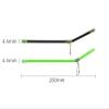 Cuoyuqie 20pcs Sea Fishing Tangle Booms Fish Lure Plastic Tube 20cm Balance Connector Rig (Black 20pcs) view 2