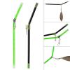 Cuoyuqie 20pcs Sea Fishing Tangle Booms Fish Lure Plastic Tube 20cm Balance Connector Rig (Black 20pcs) view 3