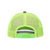 Generic Customized Leather Patch Truck Driver Men's and Women's Hat - Personalized Text and Photo UV Spray Printed Baseball Hat 50, Dark Gray With Green Mesh view 3