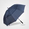 40 Inches breathable double layer automatic umbrella golf long handle oversized reinforced thick car storm resistant advertising gift umbrella (Red) view 4