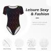 Augenstern Retro-Neon-Sign-Manatee Women's Short-Sleeve Round Neck One-Piece Swimsuit Xx-Large view 2