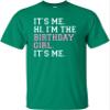 5X-Large Kelly Green Mens It's Me Hi I'm The Birthday Girl It's Me T-Shirt view 2