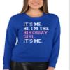 5X-Large Royal Mens It's Me Hi I'm The Birthday Girl It's Me Sweatshirt Crewneck view 4