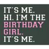 3X-Large Forest Green Mens It's Me Hi I'm The Birthday Girl It's Me Sweatshirt Crewneck view 3