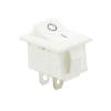NVVVNX 1PCS KCD1 2PIin 3Pin Boat Car Rocker Switch 6A/10A 250V/125V AC Red Yellow Green Blue Black Button KCD1 (Color : White 2PIN On-Off) view 1