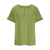 KICILVS Plus Size Tops for Women Dressy V Neck Blouses for Women Plus Size Short Sleeve Tops Womens Summer Tops view 3