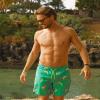 maamgic 2 in 1 Mens Swim Trunks 7 Inch Swim Shorts Swim Suits Board Shorts Falling Banana-Green Medium view 2