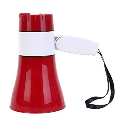 JsQuy Megaphone 20 Watts Megaphone Speaker with Built-in 240s Recording,USB Bullhorn with Adjustable Volume,Lightweight Loud Speaker for Soccer, Baseball, Coaches,Teachers