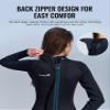 Divmystery Wetsuit Women 3/2mm (6 Sizes) - More Warmth - Back Zip Full Body Wet Suits in Cold Water Swimming Surfing Snorkeling Kayaking Diving view 4