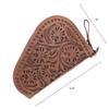American West Hand Tooled Handcrafted 100% Genuine Leather Padded Gun Case for Men and Women | Annie's Secret Collection | Western (Dusty Rose) view 4