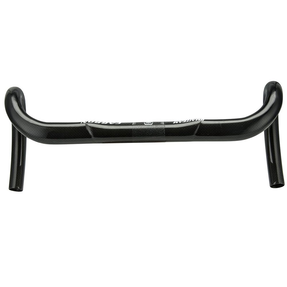 31.8mm Carbon Handlebar Road Bikes Cycling Bent Bar Compatible With Mountain Bikes BMX DH XC AM FR Reach 80mm Drop 125mm Bicycles Drop Handlebars 400mm 420mm 440mm ( Color : Black , Size : 420mm )