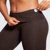 CRZ YOGA Super High Waisted Butterluxe Yoga Pants 25 Inches - Buttery Soft Workout Leggings for Women Over Belly Hot Fudge Brown Small view 4