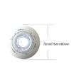 ZYANLING Inline Skate Wheels Outdoor/Indoor Inline Skate LED Light Up Wheels 72mm 76mm 80mm LED Flash Replacement Wheel 90A 8 Pack, White view 2