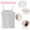 Anktry 2-8 Years Little Girls Soft Camisole Undershirts 4 Pack Kids Comfort Breathable Tank Tops, Green+white+pink+grey view 4