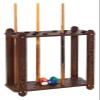 BMPAALN Golf Putter Stand,Wooden Golf Club Holder, Red Wooden Pool Cue Storage Stand Holder, Heavy Duty Floor Stand for Indoor Display Case view 1
