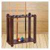 BMPAALN Golf Putter Stand,Wooden Golf Club Holder, Red Wooden Pool Cue Storage Stand Holder, Heavy Duty Floor Stand for Indoor Display Case view 2