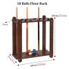 BMPAALN Golf Putter Stand,Wooden Golf Club Holder, Red Wooden Pool Cue Storage Stand Holder, Heavy Duty Floor Stand for Indoor Display Case view 3