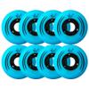 ZYANLING Inline Skate Wheels Outdoor/Indoor Inline Roller Skate Wheels 62mm/ 64mm/ 68mm/ 70mm Inline Skate Replacement Wheels for Kid Flat Flower Wheels Pack of 8, Blue view 1