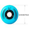 ZYANLING Inline Skate Wheels Outdoor/Indoor Inline Roller Skate Wheels 62mm/ 64mm/ 68mm/ 70mm Inline Skate Replacement Wheels for Kid Flat Flower Wheels Pack of 8, Blue view 2