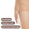 Citystl 3 Pairs Black Sheer Tights for Women - 20D Resist Tears Control Top Pantyhose with Reinforced Toes, Smooth, Supple(Nude-S) view 3