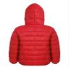 Hularka Kids Winter Hooded Padded Jacket Boys Girls Long Sleeve Zipped Puffer Coat Lightweight Down Coat Outerwear Red 3-4 Years view 4