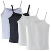 Anktry 2-8 Years Little Girls Soft Camisole Undershirts 4 Pack Kids Comfort Breathable Tank Tops