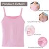 Anktry 2-8 Years Little Girls Soft Camisole Undershirts 4 Pack Kids Comfort Breathable Tank Tops Black view 4